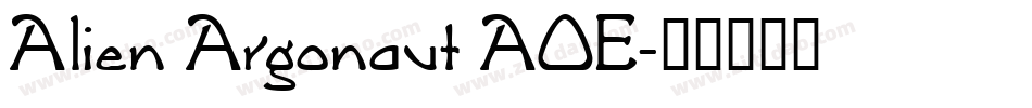 Alien Argonaut AOE字体转换
